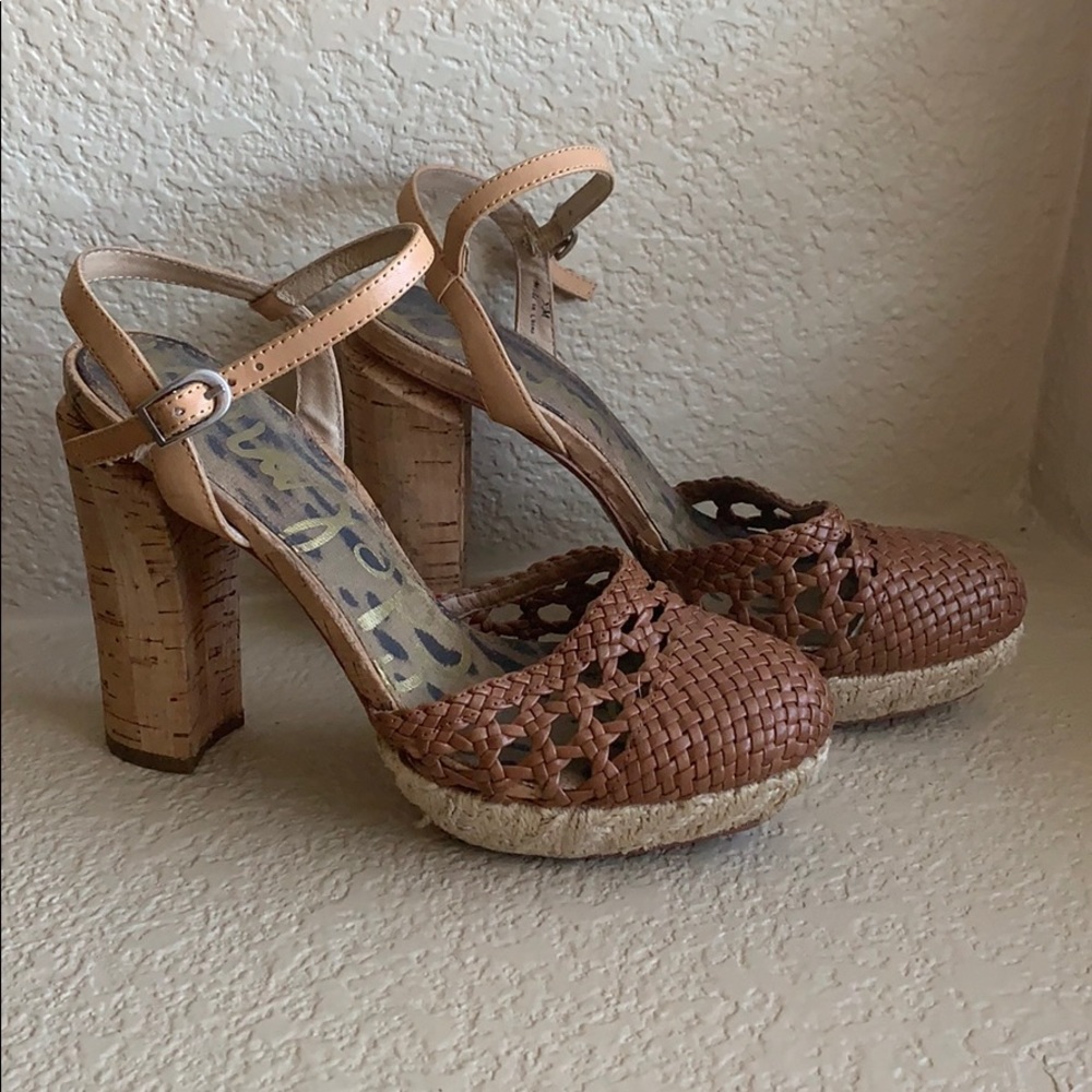 Sam Edelman Rella Chunky Heel Closed Toe Sandals